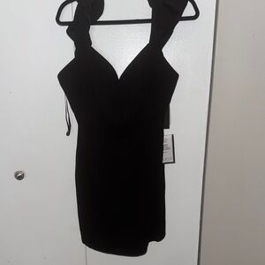 City Studio Elegant Black Mini Dress